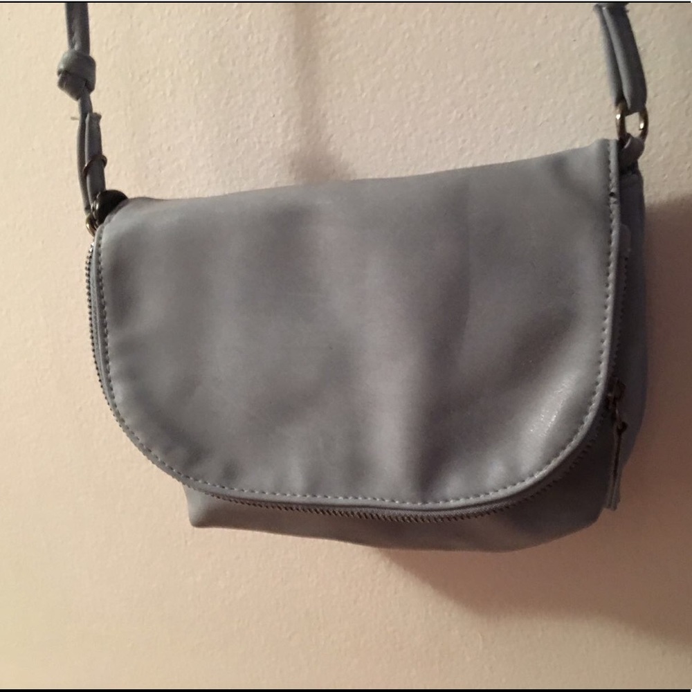 Adjustable Gray Crossbody Bag